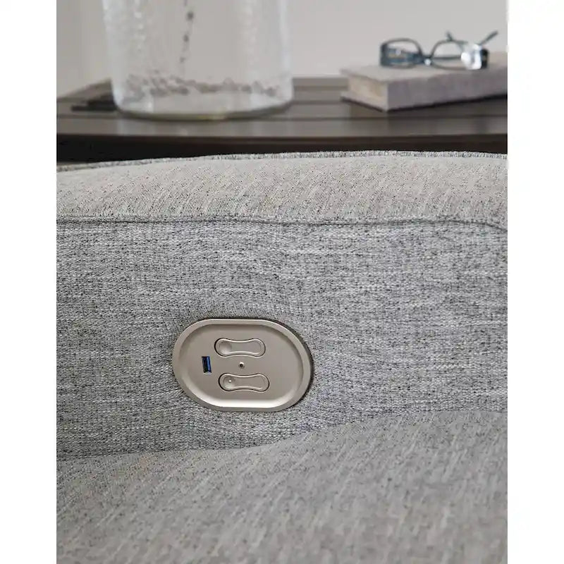 Fauteuil inclinable électrique Biscoe Pewter de Signature Design by Ashley