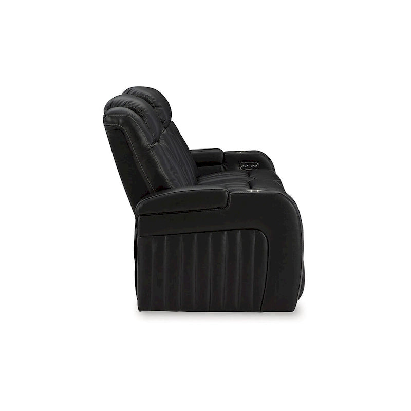 Canapé inclinable électrique Signature Design by Ashley Caveman Den Midnight - 86 L x 42 P x 42 H
