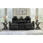 Canapé inclinable électrique Signature Design by Ashley Caveman Den Midnight - 86 L x 42 P x 42 H