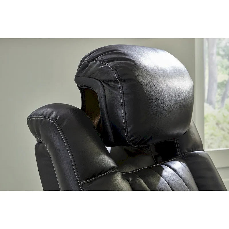 Canapé inclinable électrique Signature Design by Ashley Caveman Den Midnight - 86 L x 42 P x 42 H