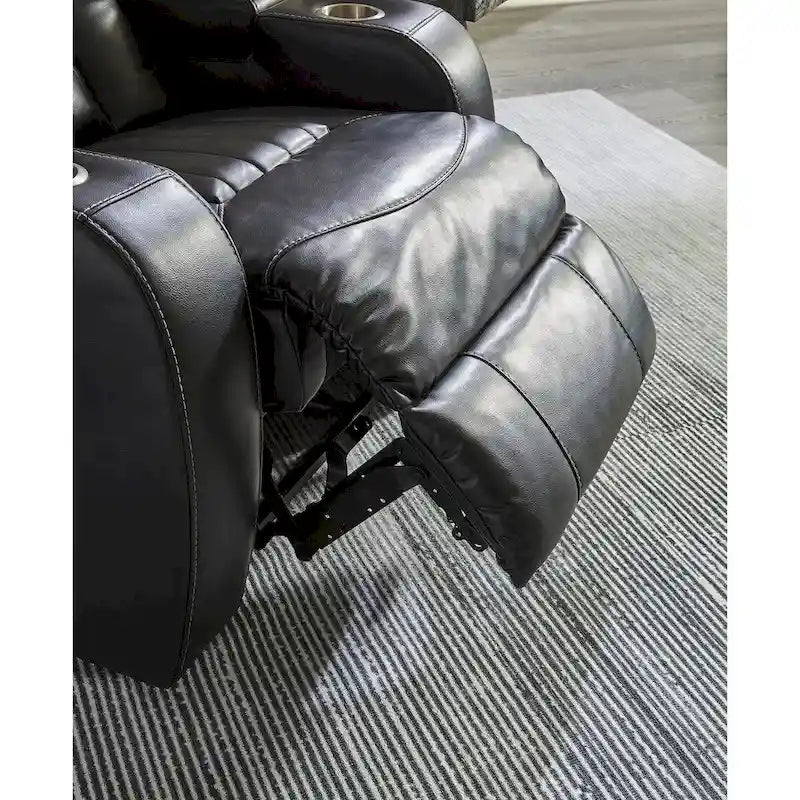 Canapé inclinable électrique Signature Design by Ashley Caveman Den Midnight - 86 L x 42 P x 42 H
