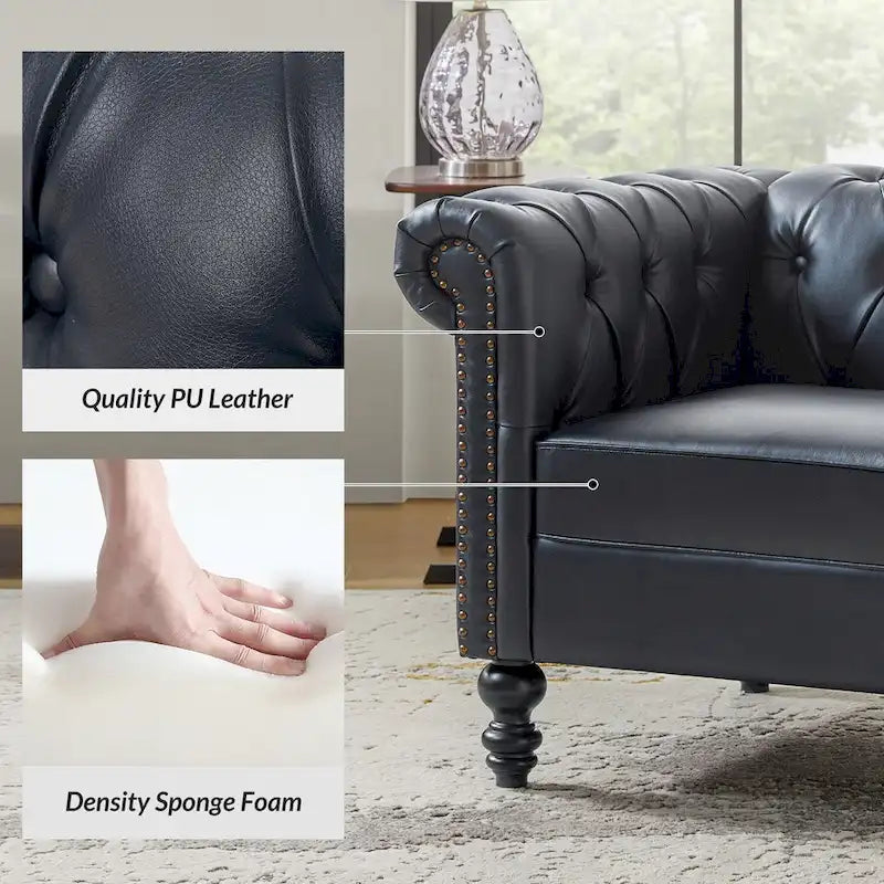 Fauteuil Faustina traditionnel avec pieds en bois massif de HULALA HOME