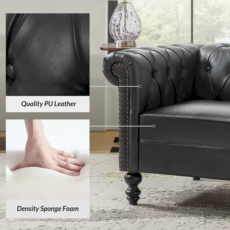 Fauteuil Faustina traditionnel avec pieds en bois massif de HULALA HOME