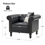Fauteuil Faustina traditionnel avec pieds en bois massif de HULALA HOME