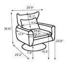 Fauteuil pivotant Mid-Century à 360 degrés