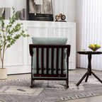 Fauteuil à bascule moderne en tissu tissé avec cadre en bois massif
