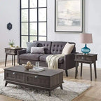 Table basse Caffoz Center avec deux tiroirs à extension complète