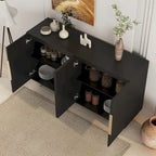 Buffet moderne avec rangements et étagères réglables