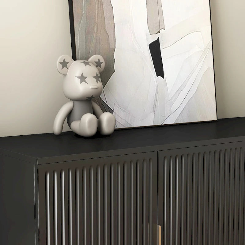Buffet moderne avec rangements et étagères réglables