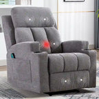 Fauteuil inclinable de massage Ebello avec chauffage, vibration et canapé manuel