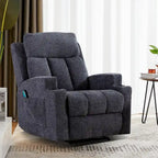 Fauteuil inclinable de massage Ebello avec chauffage, vibration et canapé manuel