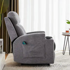 Fauteuil inclinable de massage Ebello avec chauffage, vibration et canapé manuel