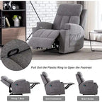 Fauteuil inclinable de massage Ebello avec chauffage, vibration et canapé manuel