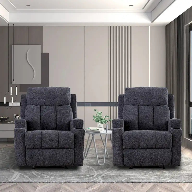 Fauteuil inclinable de massage Ebello avec chauffage, vibration et canapé manuel