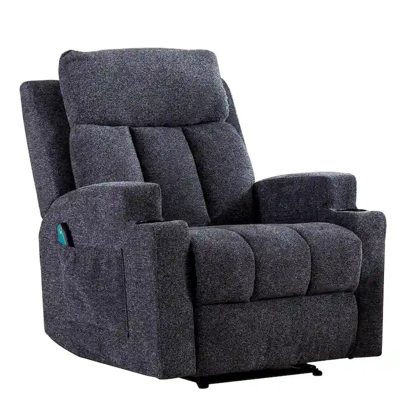Fauteuil inclinable de massage Ebello avec chauffage, vibration et canapé manuel