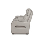 Causeuse inclinable électrique gris Boyington avec console Signature Design by Ashley - 75 larg. x 40 prof. x 44 haut.