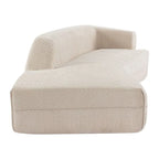 109.4 Chaise longue incurvée Canapé moderne d'intérieur pour salon, Beige