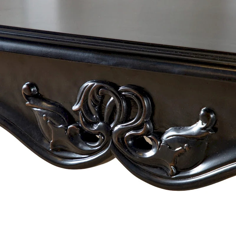 Table d'appoint traditionnelle Clarissa en bois massif avec pieds sculptés de Furniture of America