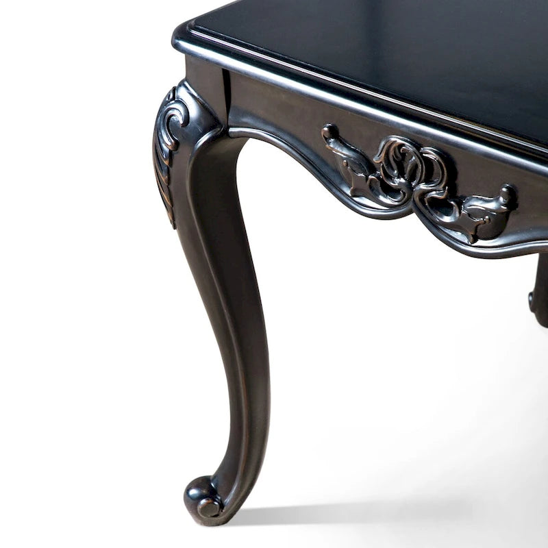 Table d'appoint traditionnelle Clarissa en bois massif avec pieds sculptés de Furniture of America