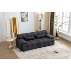 Canapé ressort mousse beige / noir, 2-3 places