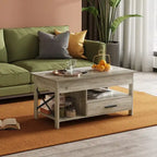 Table basse de salon avec rangement - 18.9P x 38.58L x 17.83H