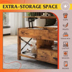 Table basse de salon avec rangement - 18.9P x 38.58L x 17.83H