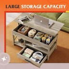 Table basse de salon avec rangement - 18.9P x 38.58L x 17.83H