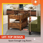 Table basse de salon avec rangement - 18.9P x 38.58L x 17.83H