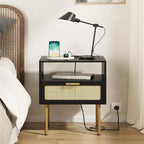 Table de chevet avec station de recharge - 11.81P x 15.75L x 22.05H