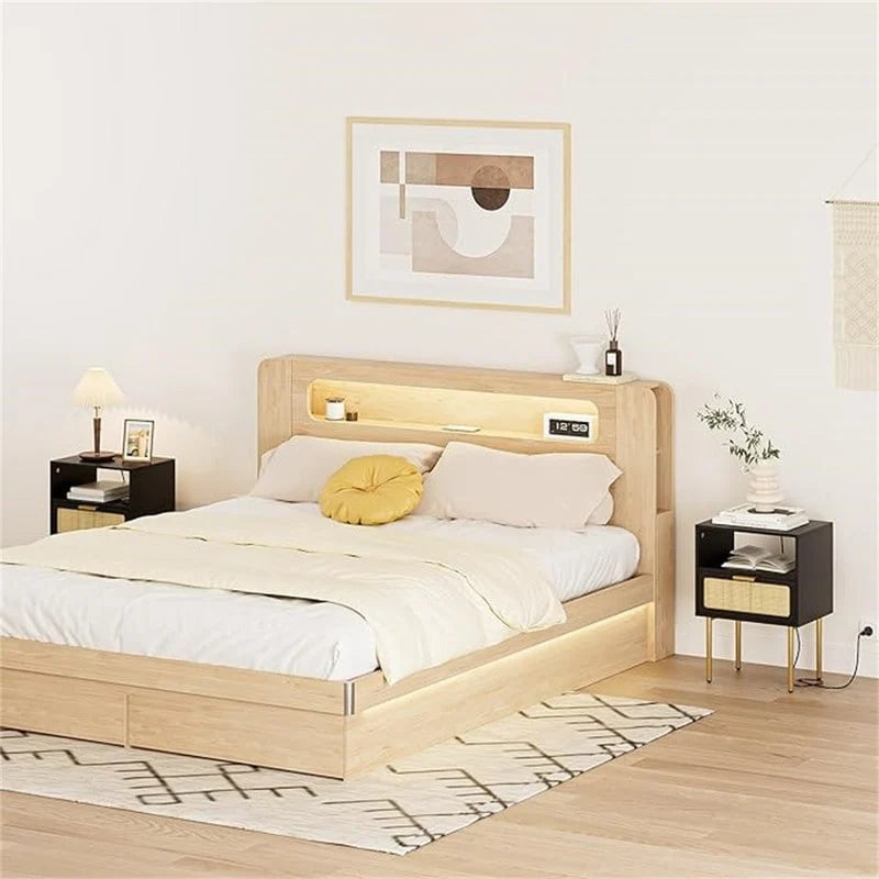 Table de chevet avec station de recharge - 11.81P x 15.75L x 22.05H