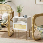 Table de chevet avec station de recharge - 11.81P x 15.75L x 22.05H