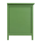 Meuble TV vert vintage, buffet de maison d'artiste avec portes et étagères en verre, meuble de rangement d'appoint pour bar à café