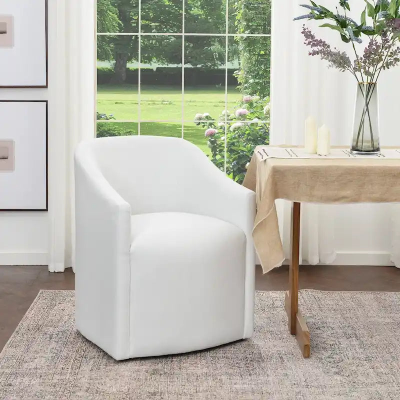 Fauteuil de salle à manger roulant KINWELL 25 en tissu de performance