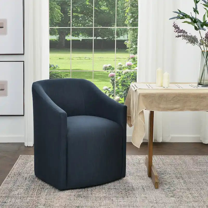 Fauteuil de salle à manger roulant KINWELL 25 en tissu de performance