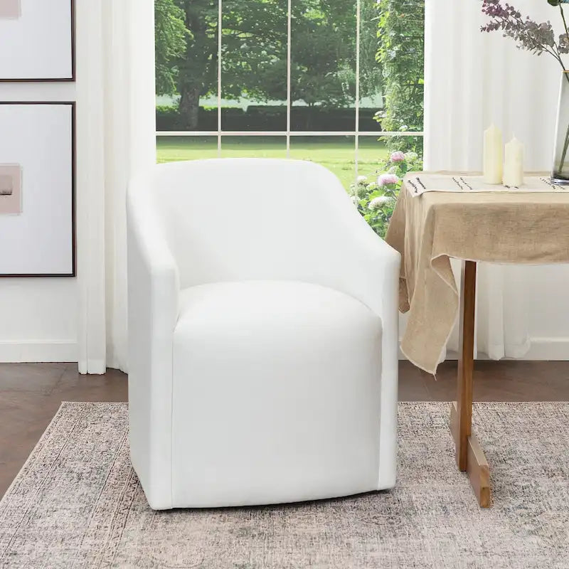 Fauteuil de salle à manger roulant KINWELL 25 en tissu de performance