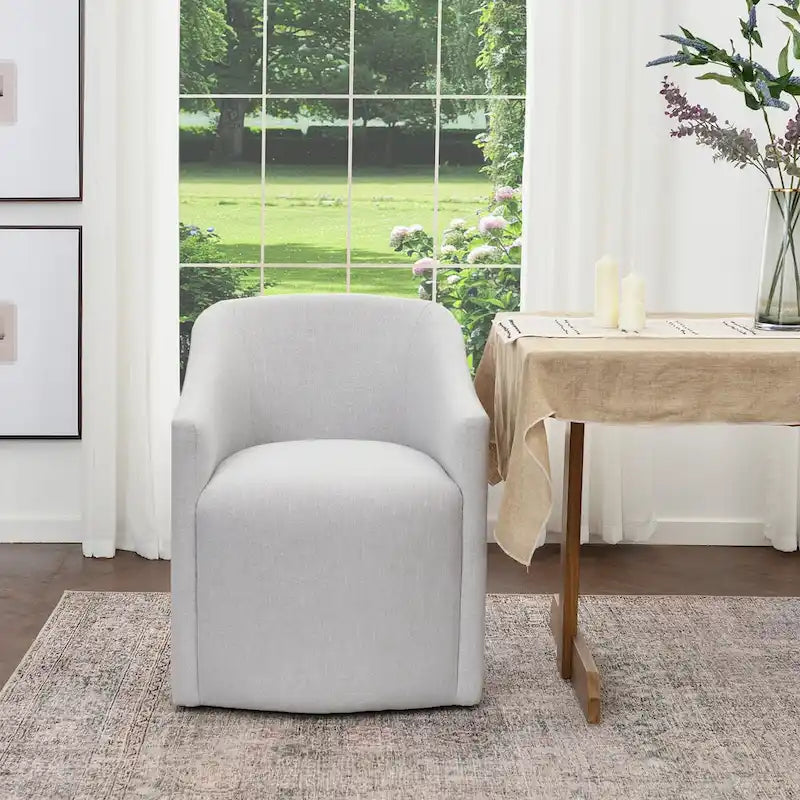 Fauteuil de salle à manger roulant KINWELL 25 en tissu de performance