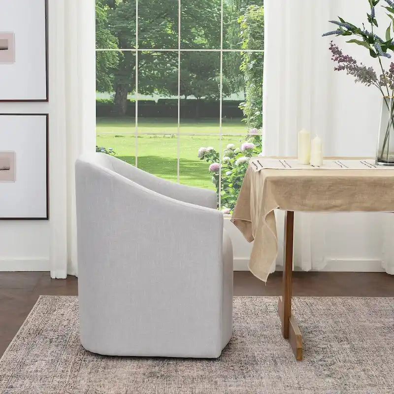 Fauteuil de salle à manger roulant KINWELL 25 en tissu de performance