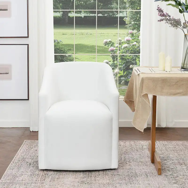 Fauteuil de salle à manger roulant KINWELL 25 en tissu de performance