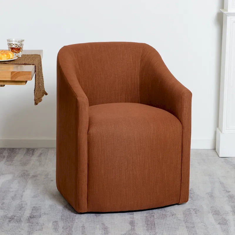Fauteuil de salle à manger roulant KINWELL 25 en tissu de performance