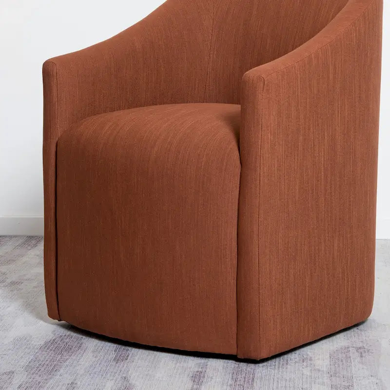 Fauteuil de salle à manger roulant KINWELL 25 en tissu de performance