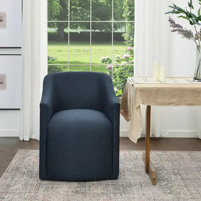 Fauteuil de salle à manger roulant KINWELL 25 en tissu de performance