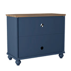 Ensemble de buffet de rangement floral 2 pièces – 139,7 cm et 96,5 cm de largeur – 139,7 cm et 96,5 cm de largeur
