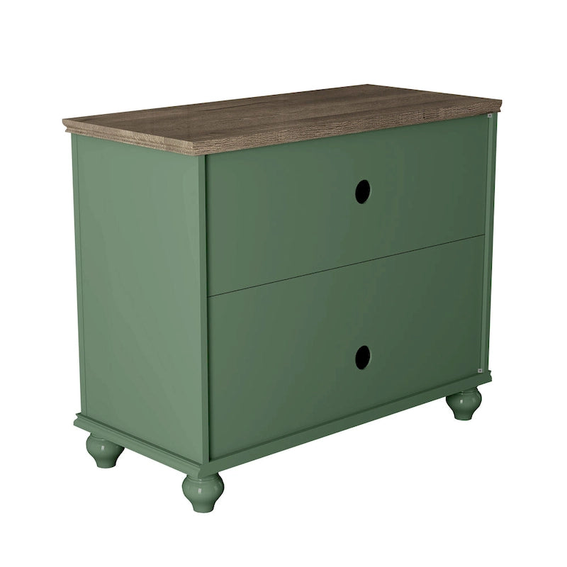 Ensemble de buffet de rangement floral 2 pièces – 139,7 cm et 96,5 cm de largeur – 139,7 cm et 96,5 cm de largeur