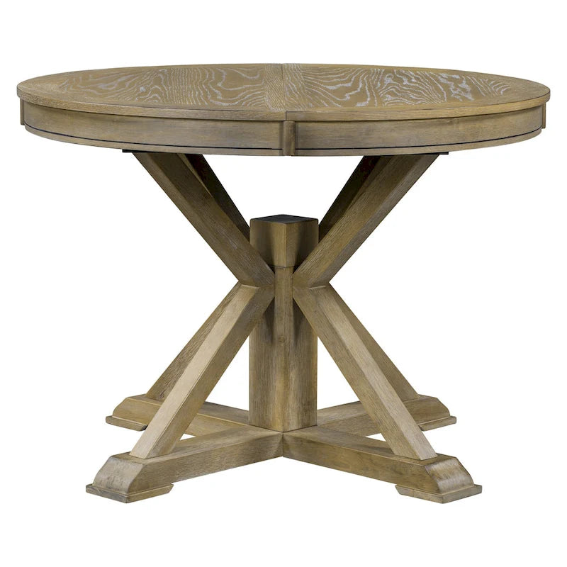 Ensemble table à manger fonctionnel avec table extensible et 4 chaises rembourrées