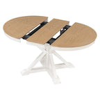 Ensemble table à manger fonctionnel avec table extensible et 4 chaises rembourrées