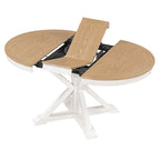 Ensemble table à manger fonctionnel avec table extensible et 4 chaises rembourrées