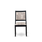 Ensemble de salle à manger East West Furniture – une table de cuisine et des chaises de salle à manger empilables – noir brossé (pièces et options d'assise)