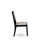 Ensemble de salle à manger East West Furniture – une table de cuisine et des chaises de salle à manger empilables – noir brossé (pièces et options d'assise)