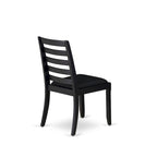 Ensemble de salle à manger East West Furniture – une table de cuisine et des chaises de salle à manger empilables – noir brossé (pièces et options d'assise)