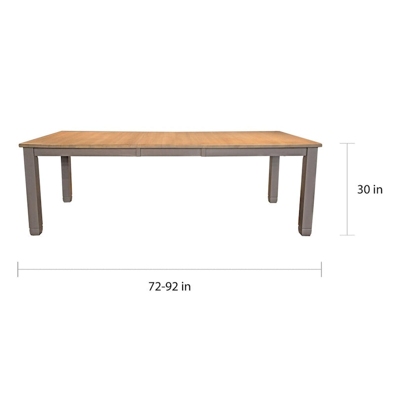 Ensemble de salle à manger en bois massif 9 pièces Simply Solid Luma